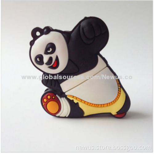 Cartoon Kung Fu Panda USB 2.0 Flash Drive with 2-32GB Capacity